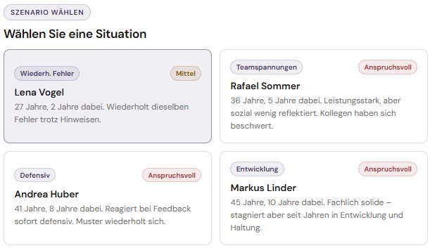 Feedbackgespräch Szenarien