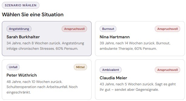 Rückkehrgespräch Szenarien